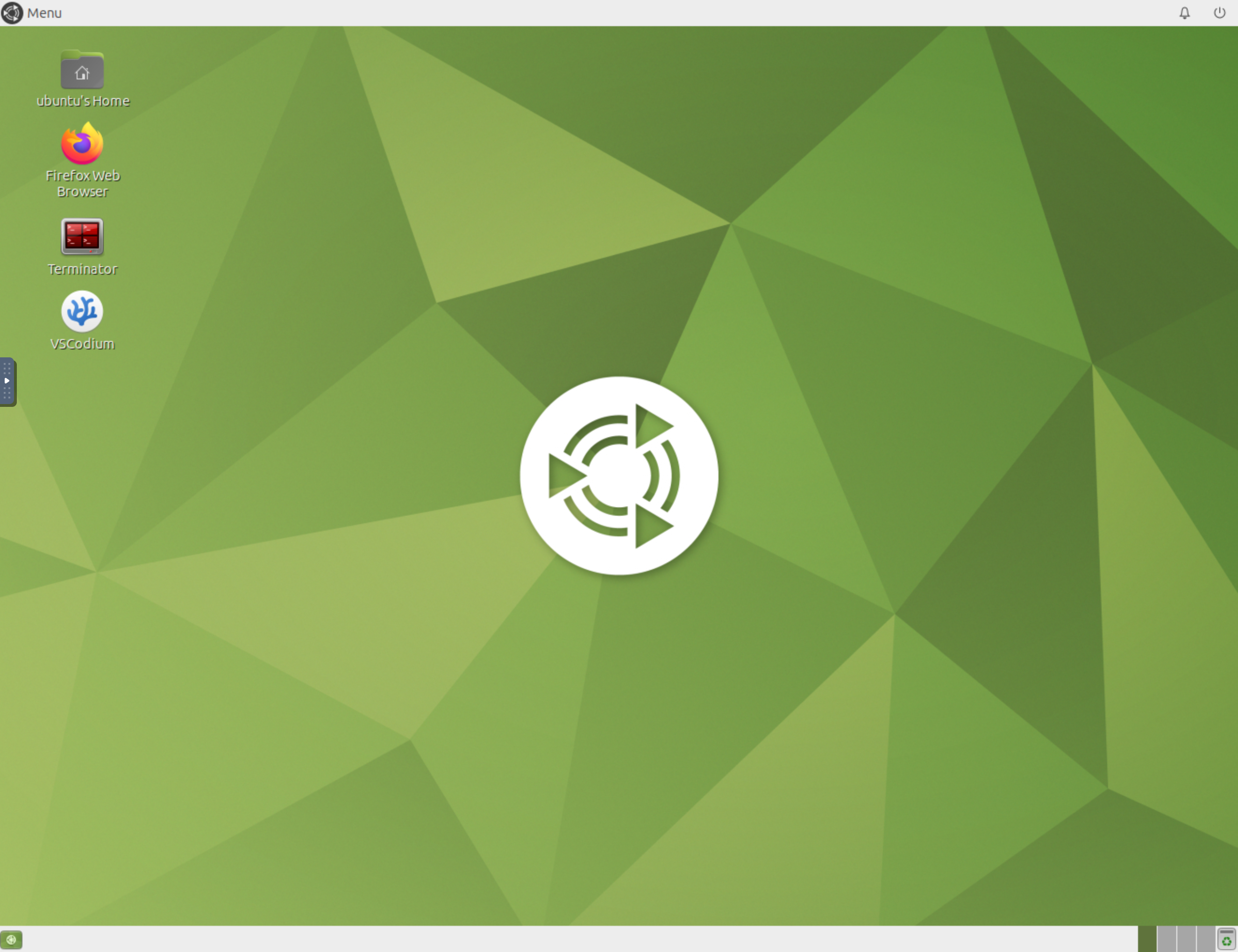 Screenshot of Ubuntu MATE desktop running in browser via noVNC, showing the ROSCon 2025 Zenoh workshop environment