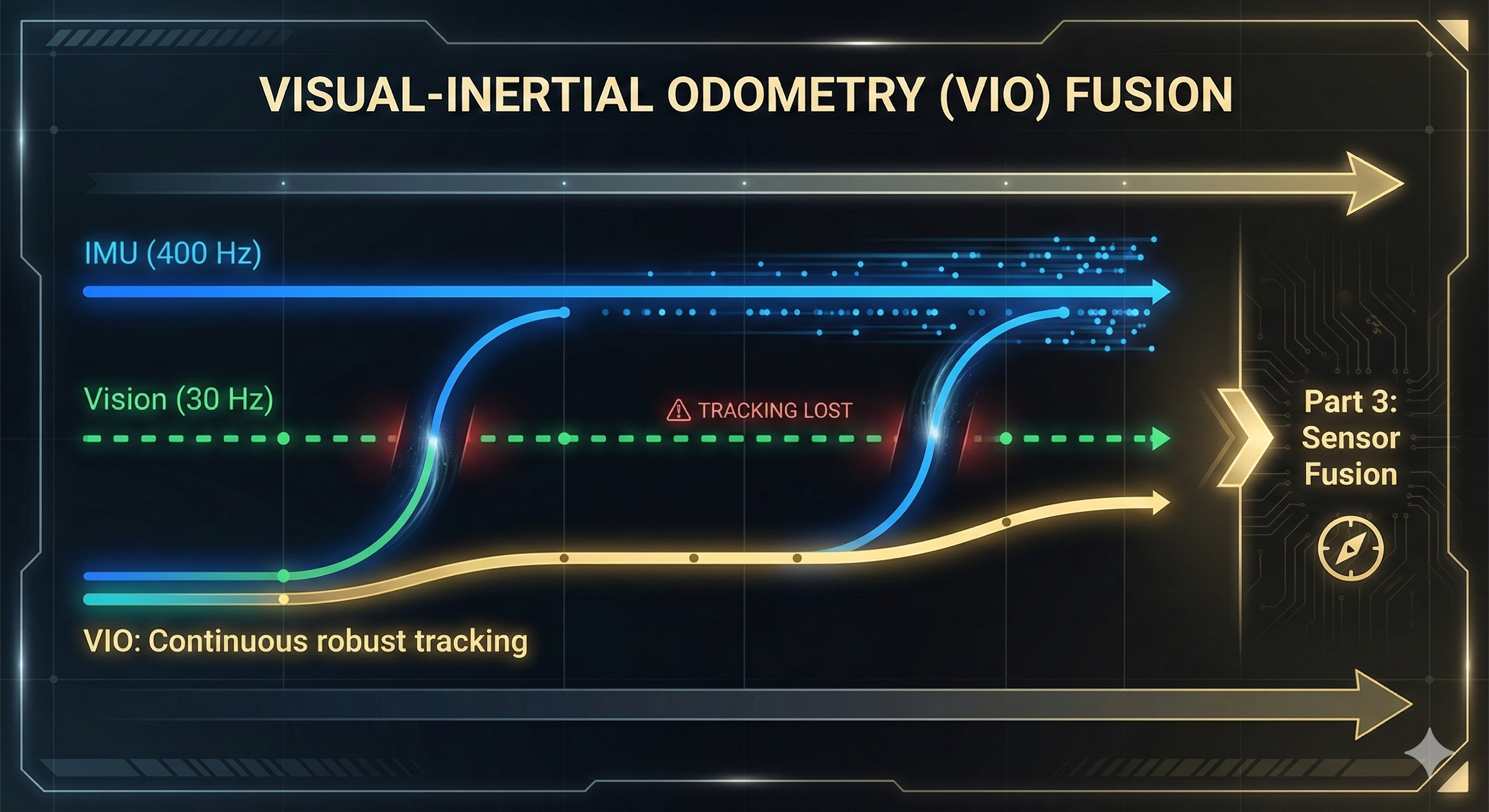 Visual odometry failure modes diagram